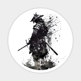 Sumi-e Samurai Art Magnet